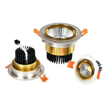 LED anti-glare downlights, spotlights, recessed three-color variable light ceiling lights, clothing store, shopping mall, hotel, living room 5W, 7W, 10W, 30W
